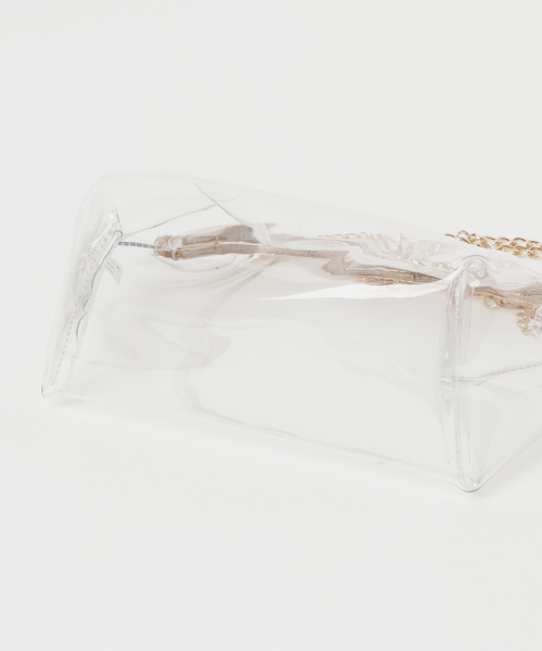 WEGO（ウィゴー）の「WEGO/クリアガマクチショルダーバッグ（ショルダーバッグ・レディース・その他1・FREE）」の3枚目の写真