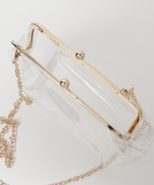 WEGO（ウィゴー）の「WEGO/クリアガマクチショルダーバッグ（ショルダーバッグ・レディース・その他1・FREE）」の4枚目の写真