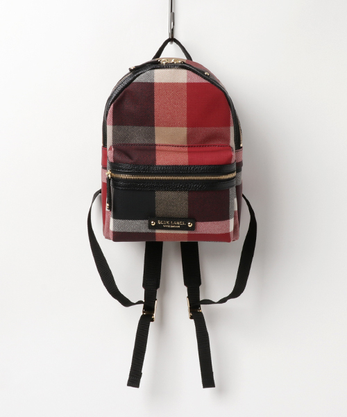 BLUE LABEL クレストブリッジチェックPVCバックパック　レッド BLUE LABEL CRESTBRIDGE（ブルーレーベルクレストブリッジ）の
