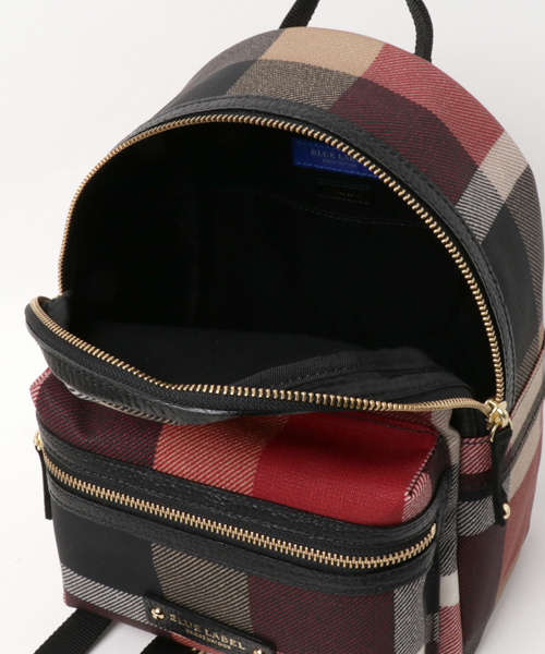 ブルーレーベル クレストブリッジ リュック バックパック チェック レッド BLUE LABEL CRESTBRIDGE（ブルーレーベルクレストブリッジ）の