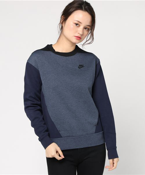 Nike Sportswear ナイキスポーツウェアー の レディース ナイキ スポーツウェア テック フリース スウェット Nike Wmns Tech Fleece Cb Crew 4432 222 451 スウェット Wear