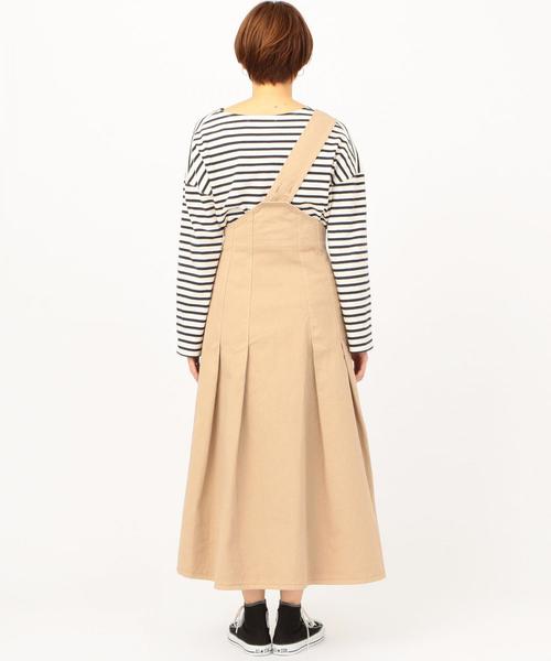 Another Edition（アナザーエディション）の「ワンショルダータックスカート（スカート・レディース・ベージュ・FREE）」の2枚目の写真