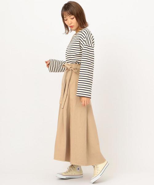 Another Edition（アナザーエディション）の「ワンショルダータックスカート（スカート・レディース・ベージュ・FREE）」の17枚目の写真