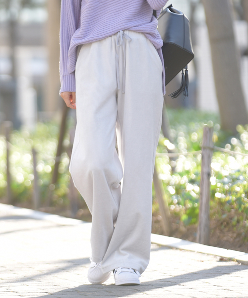 LIPSTAR(リップスター)の「カットコールワイドパンツ(その他パンツ・レディース・ネイビー/グレー/キャメル・S/M)」の1枚目の写真