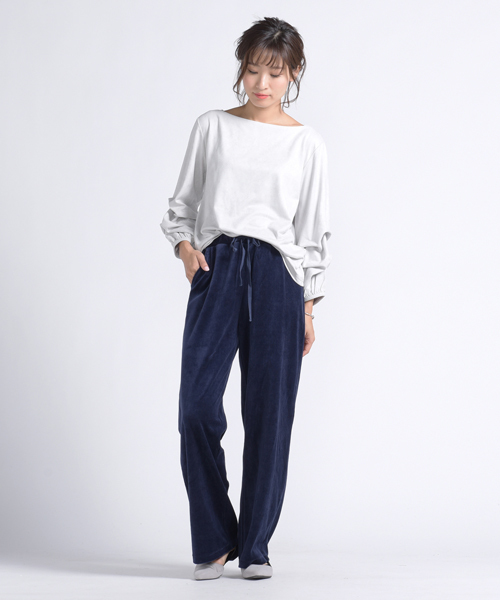 LIPSTAR(リップスター)の「カットコールワイドパンツ(その他パンツ・レディース・ネイビー/グレー/キャメル・S/M)」の14枚目の写真