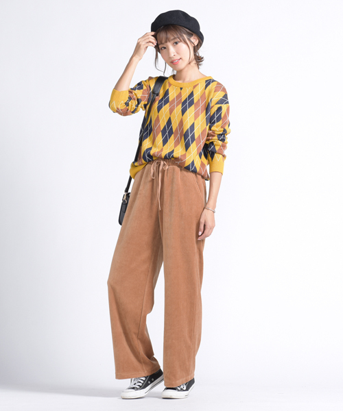LIPSTAR(リップスター)の「カットコールワイドパンツ(その他パンツ・レディース・ネイビー/グレー/キャメル・S/M)」の15枚目の写真