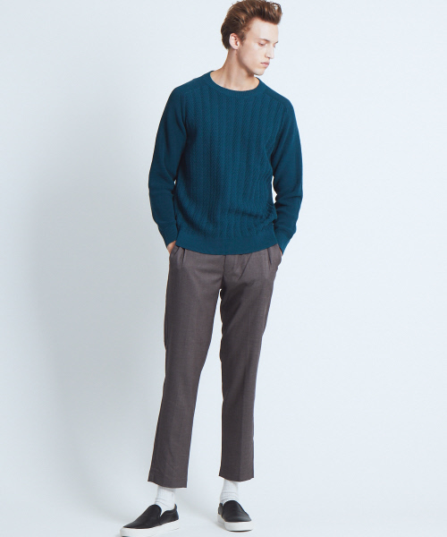 ABAHOUSE（アバハウス）の「TRプリーツイージーパンツ（その他パンツ・メンズ・ブラック/グレー/ブルー/オレンジ系その他5・44/46/48）」の12枚目の写真