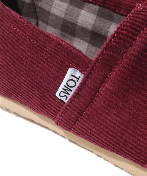 styles（スタイルス）の「TOMS M CLASSICS トムズ クラシック メンズ（スニーカー・メンズ・ブラウン/バーガンディー/グリーン・26cm/26.5cm/27cm/27.5cm/28cm）」の9枚目の写真