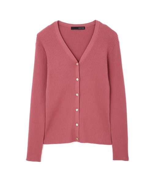 22 OCTOBRE(ヴァンドゥ-オクトーブル)の「リブカーディガンニット(カーディガン/ボレロ・レディース・グレー/ネイビー/ピンク・2/4)」の19枚目の写真