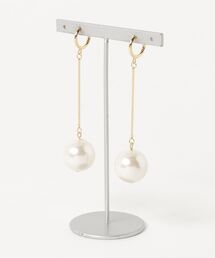【HO'OKAHI】1drop Peal×Stick Earring(16mm)