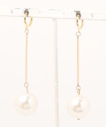 【HO'OKAHI】1drop Peal×Stick Earring(16mm)