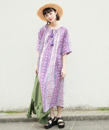 LOWRYS FARM | アソートペザントワンピース　786725 (ワンピース)