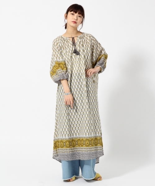 LOWRYS FARM(ローリーズファーム)の「アソートペザントワンピース 786725 (ワンピース・レディース・パープル/オレンジ/イエロー系その他/オレンジ系その他・MEDIUM/LARGE)」の3枚目の写真