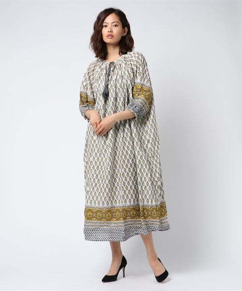 LOWRYS FARM(ローリーズファーム)の「アソートペザントワンピース 786725 (ワンピース・レディース・パープル/オレンジ/イエロー系その他/オレンジ系その他・MEDIUM/LARGE)」の8枚目の写真