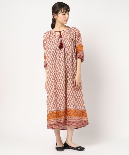 LOWRYS FARM(ローリーズファーム)の「アソートペザントワンピース 786725 (ワンピース・レディース・パープル/オレンジ/イエロー系その他/オレンジ系その他・MEDIUM/LARGE)」の10枚目の写真