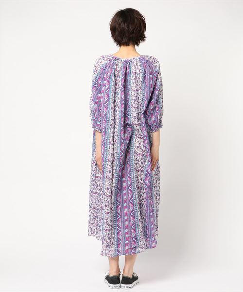 LOWRYS FARM(ローリーズファーム)の「アソートペザントワンピース 786725 (ワンピース・レディース・パープル/オレンジ/イエロー系その他/オレンジ系その他・MEDIUM/LARGE)」の6枚目の写真