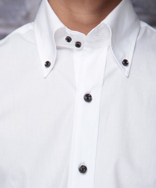 garsonwave（ギャルソンウェーブ）の「日本製ブロードデュエボタンダウンシャツ(GW)（シャツ/ブラウス・メンズ・ブルー系その他/ブラック/レッド系その他/ロイヤルブルー/ネイビー/ブラック系その他/ライトグレー/ホワイト/ベージュ/マスタード/アクア/サックスブルー/ライトブルー/ライトピンク/レッド/ワインレッド/カーキ/オレンジ系その他/ブラウン/スモークピンク・M/L/LL）」の21枚目の写真