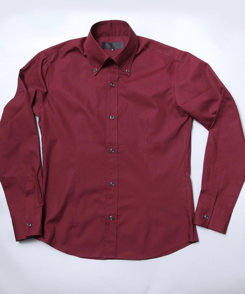 garsonwave（ギャルソンウェーブ）の「日本製ブロードデュエボタンダウンシャツ(GW)（シャツ/ブラウス・メンズ・ブルー系その他/ブラック/レッド系その他/ロイヤルブルー/ネイビー/ブラック系その他/ライトグレー/ホワイト/ベージュ/マスタード/アクア/サックスブルー/ライトブルー/ライトピンク/レッド/ワインレッド/カーキ/オレンジ系その他/ブラウン/スモークピンク・M/L/LL）」の22枚目の写真