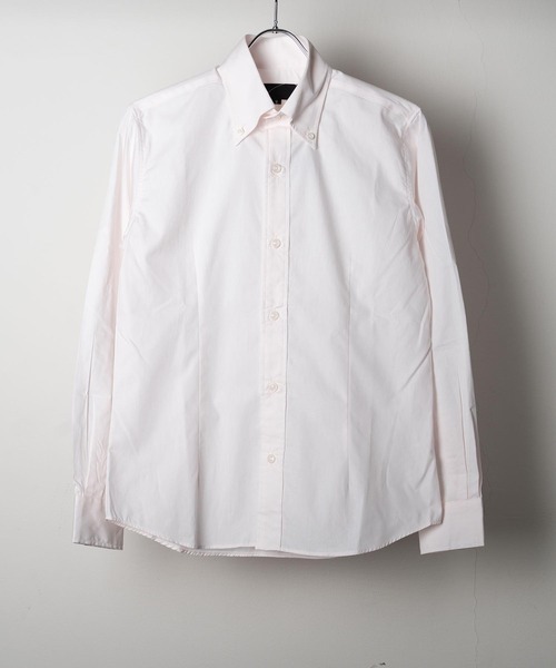 garsonwave（ギャルソンウェーブ）の「日本製ブロードデュエボタンダウンシャツ(GW)（シャツ/ブラウス・メンズ・ブルー系その他/ブラック/レッド系その他/ロイヤルブルー/ネイビー/ブラック系その他/ライトグレー/ホワイト/ベージュ/マスタード/アクア/サックスブルー/ライトブルー/ライトピンク/レッド/ワインレッド/カーキ/オレンジ系その他/ブラウン/スモークピンク・M/L/LL）」の15枚目の写真