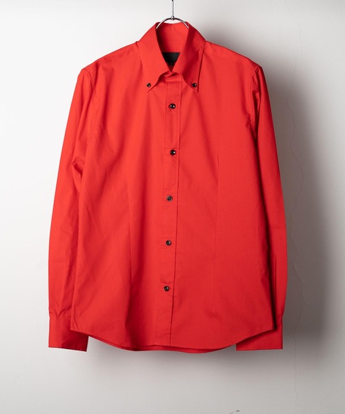 garsonwave（ギャルソンウェーブ）の「日本製ブロードデュエボタンダウンシャツ(GW)（シャツ/ブラウス・メンズ・ブルー系その他/ブラック/レッド系その他/ロイヤルブルー/ネイビー/ブラック系その他/ライトグレー/ホワイト/ベージュ/マスタード/アクア/サックスブルー/ライトブルー/ライトピンク/レッド/ワインレッド/カーキ/オレンジ系その他/ブラウン/スモークピンク・M/L/LL）」の17枚目の写真