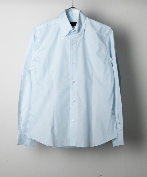 garsonwave（ギャルソンウェーブ）の「日本製ブロードデュエボタンダウンシャツ(GW)（シャツ/ブラウス・メンズ・ブルー系その他/ブラック/レッド系その他/ロイヤルブルー/ネイビー/ブラック系その他/ライトグレー/ホワイト/ベージュ/マスタード/アクア/サックスブルー/ライトブルー/ライトピンク/レッド/ワインレッド/カーキ/オレンジ系その他/ブラウン/スモークピンク・M/L/LL）」の13枚目の写真