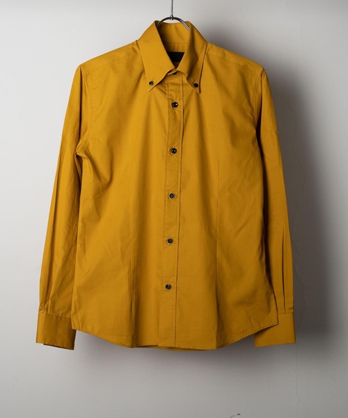 garsonwave（ギャルソンウェーブ）の「日本製ブロードデュエボタンダウンシャツ(GW)（シャツ/ブラウス・メンズ・ブルー系その他/ブラック/レッド系その他/ロイヤルブルー/ネイビー/ブラック系その他/ライトグレー/ホワイト/ベージュ/マスタード/アクア/サックスブルー/ライトブルー/ライトピンク/レッド/ワインレッド/カーキ/オレンジ系その他/ブラウン/スモークピンク・M/L/LL）」の14枚目の写真