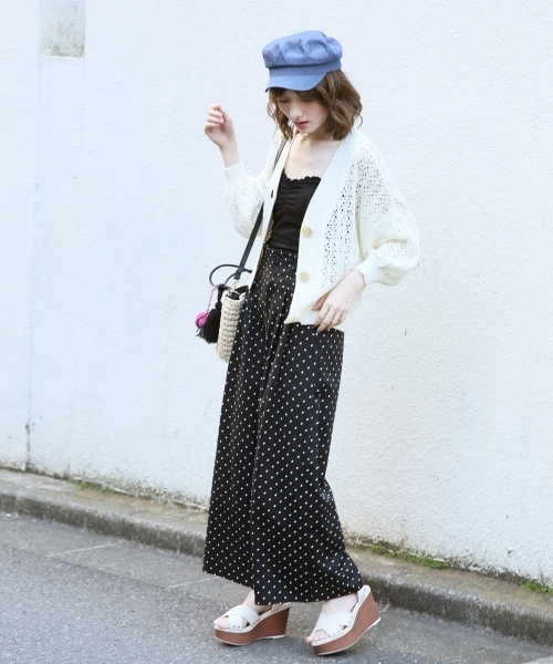 Heather（ヘザー）の「 スカシアミカーディガン  788482（カーディガン/ボレロ・レディース・ホワイト/ネイビー/オレンジ/ベージュ・FREE）」の20枚目の写真