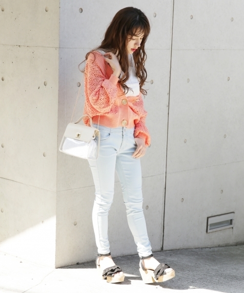 Heather（ヘザー）の「 スカシアミカーディガン  788482（カーディガン/ボレロ・レディース・ホワイト/ネイビー/オレンジ/ベージュ・FREE）」の19枚目の写真