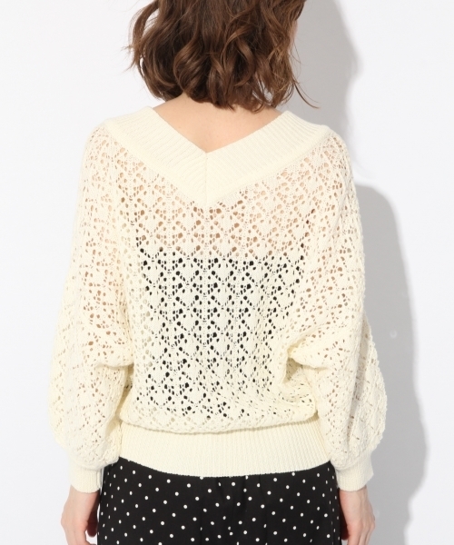 Heather（ヘザー）の「 スカシアミカーディガン  788482（カーディガン/ボレロ・レディース・ホワイト/ネイビー/オレンジ/ベージュ・FREE）」の13枚目の写真