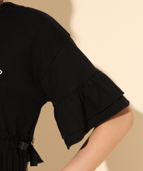 repipi armario(レピピ アルマリオ)の「チュールカサネワンピース(ワンピース・キッズ・ホワイト/ブラック・LARGE/MEDIUM/SMALL/X-SMALL)」の12枚目の写真