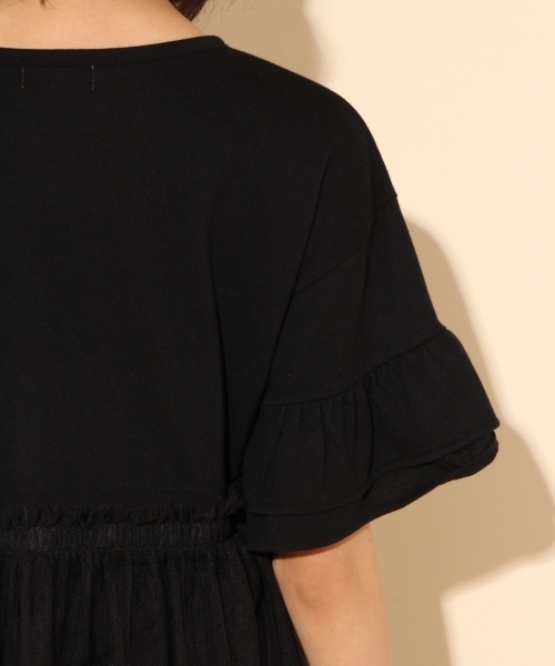 repipi armario(レピピ アルマリオ)の「チュールカサネワンピース(ワンピース・キッズ・ホワイト/ブラック・LARGE/MEDIUM/SMALL/X-SMALL)」の15枚目の写真