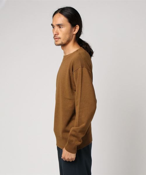 MHL.（エムエイチエル）の「DENSE COTTON（ニット/セーター・メンズ・ブラック/ライトブラウン・MEDIUM/LARGE）」の3枚目の写真