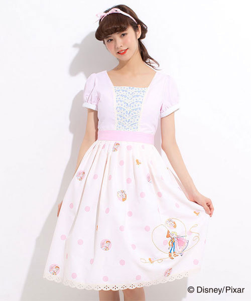 Disney ディズニー の Disney ディズニー パフスリーブワンピース ボー ピープver ワンピース Wear