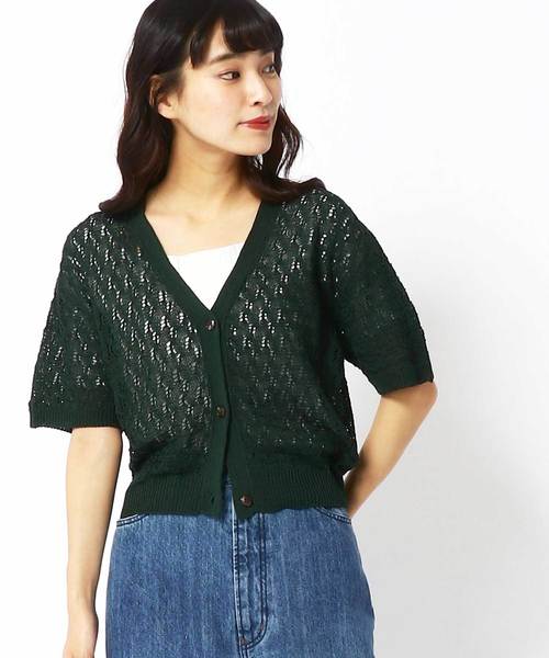 179 Wg イチナナキュウダブルジー の 透かし編み半袖カーディガン カーディガン ボレロ Wear 179 Wg イチナナキュウダブルジー の 透かし編み半袖カーディガン カーディガン ボレロ Wear