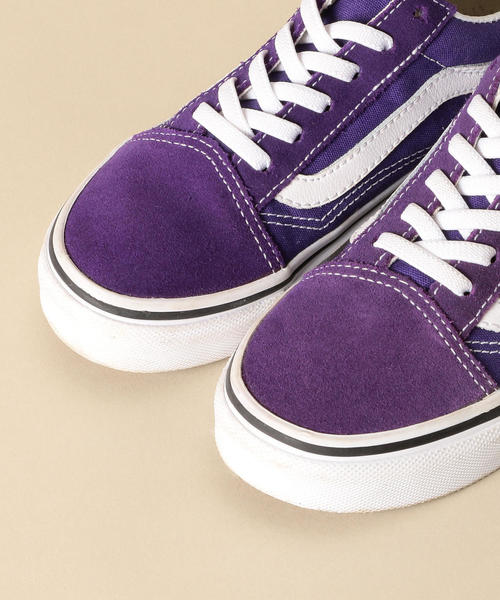 VANS（バンズ）の「◆VANS（バンズ） OLD SKOOL EL16cm-22cm（スニーカー・キッズ・パープル・18cm/16cm/20cm/21cm/19cm/22cm/17cm）」の2枚目の写真