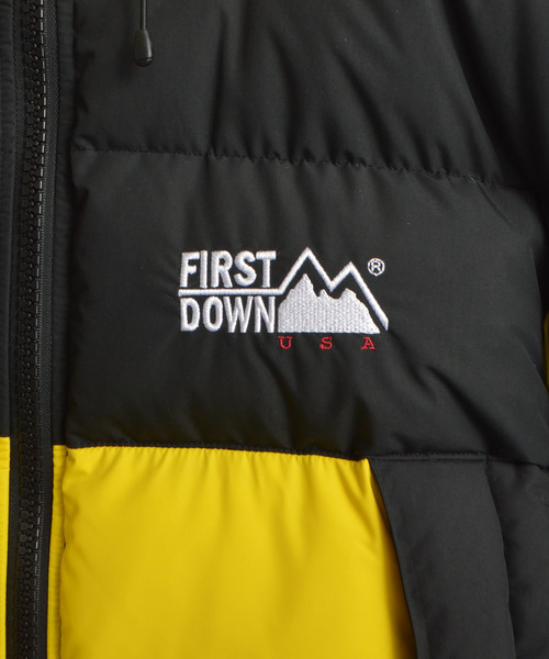 FIRST DOWN（ファーストダウン）の「FIRST DOWN / ファーストダウン ダウンパーカー（ダウンジャケット/コート・メンズ・ブラック/カーキ・M/L/XL）」の3枚目の写真