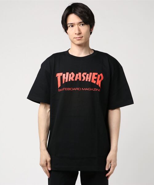 THRASHER（スラッシャー）の「MAG LOGO S/S T-SHIRTS/スラッシャー Tシャツ 半袖 マグロゴ MAGLOGO（Tシャツ/カットソー・メンズ・ホワイト/ブラック/イエローゴールド/グリーン/バーガンディー/ブラック系その他/パープル/ブラック×レッド/ダークグリーン/ネイビー/ライトブルー/キャメル・SMALL/MEDIUM/LARGE/X-LARGE/XX-LARGE）」の4枚目の写真