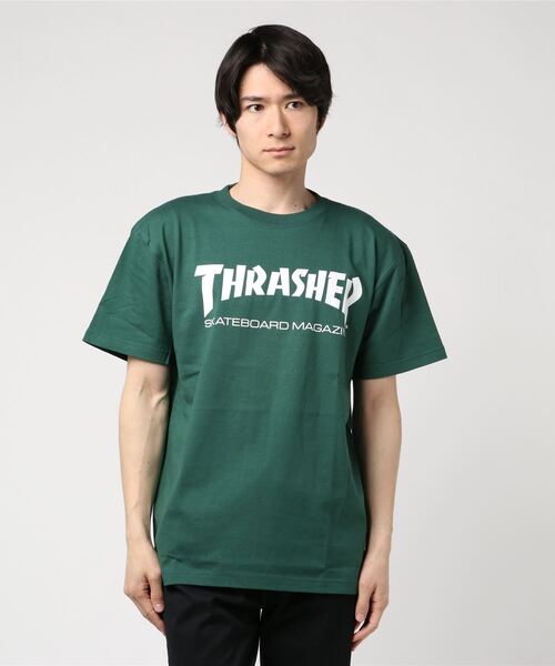 THRASHER（スラッシャー）の「MAG LOGO S/S T-SHIRTS/スラッシャー Tシャツ 半袖 マグロゴ MAGLOGO（Tシャツ/カットソー・メンズ・ホワイト/ブラック/イエローゴールド/グリーン/バーガンディー/ブラック系その他/パープル/ブラック×レッド/ダークグリーン/ネイビー/ライトブルー/キャメル・SMALL/MEDIUM/LARGE/X-LARGE/XX-LARGE）」の5枚目の写真