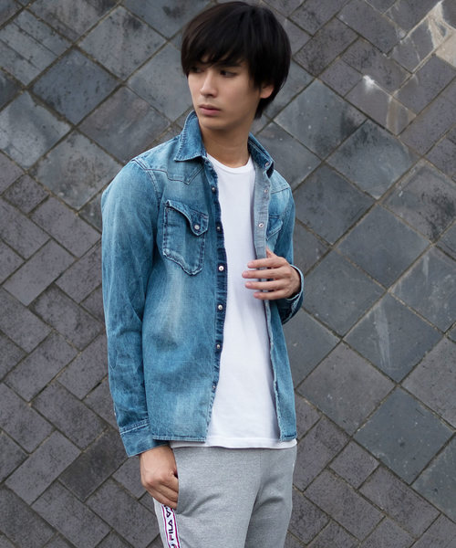 GOSTAR DE FUGA（ゴスタール ジフーガ）の「ウエスタンデニムシャツ（シャツ/ブラウス・メンズ・ライトブルー/ブルー・M/L）」の8枚目の写真