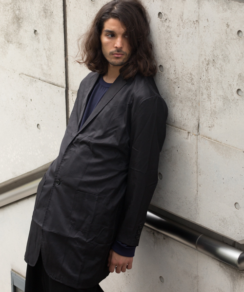 GGD SELECT（ジージーディー　セレクト）の「GGD SELECT / ドロップショルダー チェスターシャツコート（チェスターコート・メンズ・チャコールグレー/ブラック/ネイビー/カーキ・M/L）」の2枚目の写真