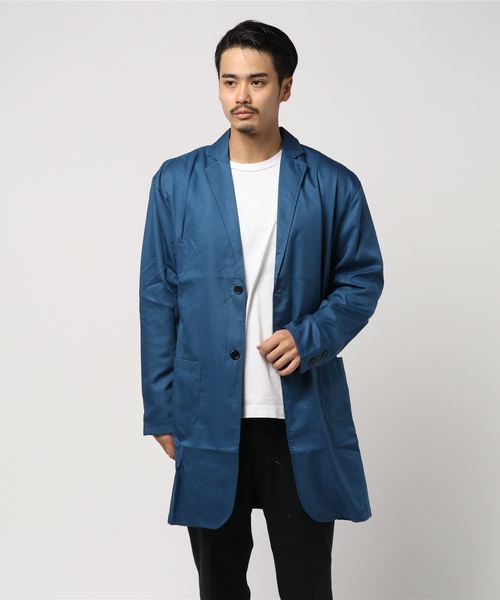 GGD SELECT（ジージーディー　セレクト）の「GGD SELECT / ドロップショルダー チェスターシャツコート（チェスターコート・メンズ・チャコールグレー/ブラック/ネイビー/カーキ・M/L）」の11枚目の写真