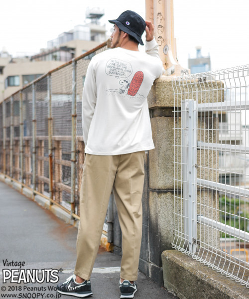 PEANUTS（ピーナッツ）の「【PEANUTS×BAYFLOW】別注 L/S Tシャツ WEB限定アイテム（Tシャツ/カットソー・メンズ・ピンク/オフホワイト/スカイブルー/ホワイト・MEDIUM/SMALL/LARGE）」の15枚目の写真