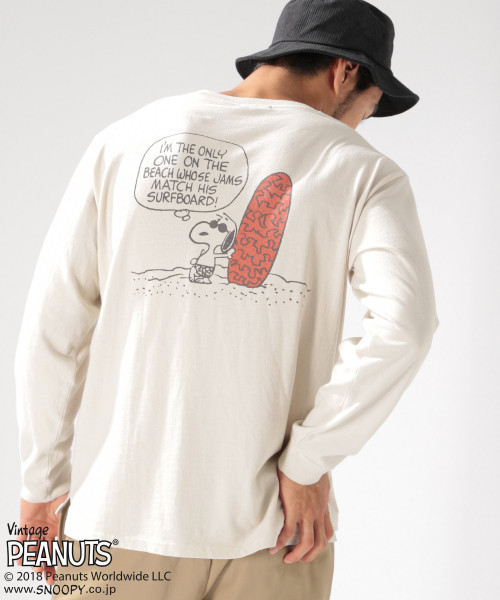 PEANUTS（ピーナッツ）の「【PEANUTS×BAYFLOW】別注 L/S Tシャツ WEB限定アイテム（Tシャツ/カットソー・メンズ・ピンク/オフホワイト/スカイブルー/ホワイト・MEDIUM/SMALL/LARGE）」の19枚目の写真