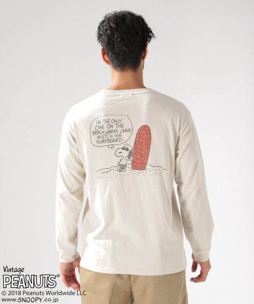 PEANUTS（ピーナッツ）の「【PEANUTS×BAYFLOW】別注 L/S Tシャツ WEB限定アイテム（Tシャツ/カットソー・メンズ・ピンク/オフホワイト/スカイブルー/ホワイト・MEDIUM/SMALL/LARGE）」の17枚目の写真