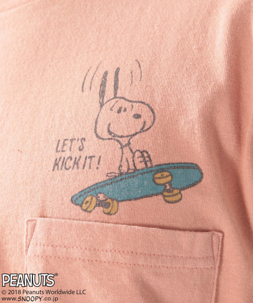 PEANUTS（ピーナッツ）の「【PEANUTS×BAYFLOW】別注 L/S Tシャツ WEB限定アイテム（Tシャツ/カットソー・メンズ・ピンク/オフホワイト/スカイブルー/ホワイト・MEDIUM/SMALL/LARGE）」の18枚目の写真