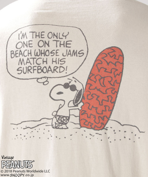 PEANUTS（ピーナッツ）の「【PEANUTS×BAYFLOW】別注 L/S Tシャツ WEB限定アイテム（Tシャツ/カットソー・メンズ・ピンク/オフホワイト/スカイブルー/ホワイト・MEDIUM/SMALL/LARGE）」の14枚目の写真