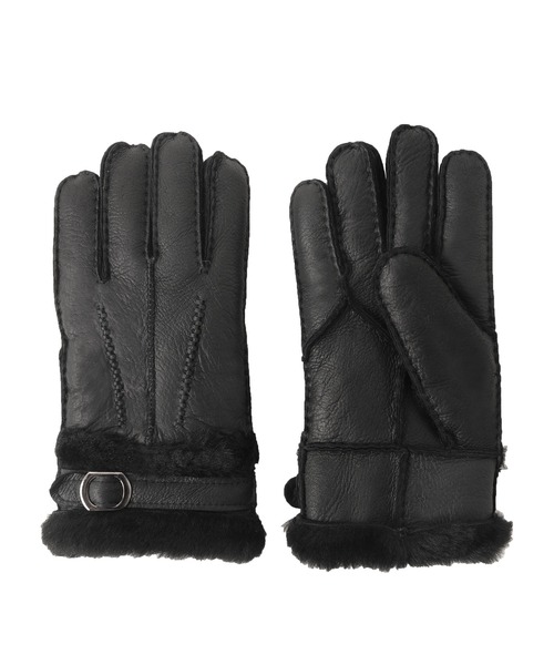 sankyo shokai（サンキョウショウカイ）の「ムートンレザー 手袋（手袋・メンズ・カーキ/ブラック/ネイビー/ブラウン・M(24cm)/L(25cm)/M/L）」の8枚目の写真