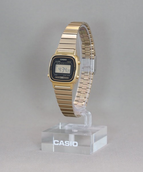 CASIO(カシオ)の「CASIO CLASSIC / LA670WGA-1JF(デジタル腕時計・レディース・ブラック×ゴールド・FREE)」の5枚目の写真