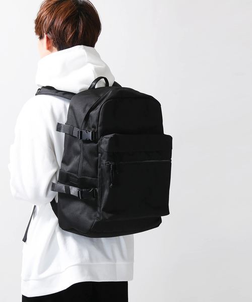 WEGO（ウィゴー）の「WEGO/スクエアビッグデイパック（バックパック/リュック・メンズ・ブラック・FREE）」の4枚目の写真