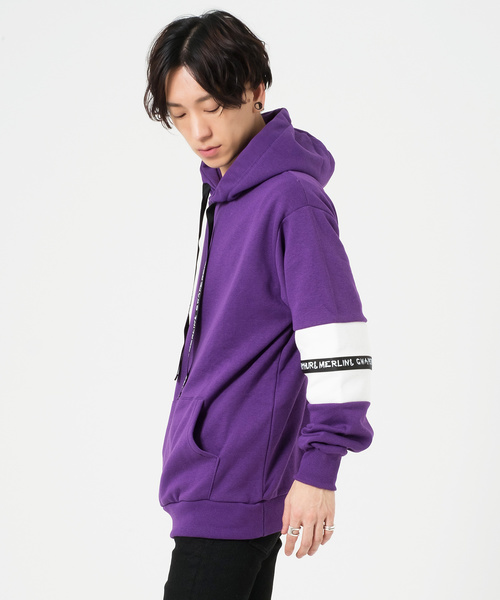 FUGA（フーガ）の「オーバーサイズ袖ラインパーカー（パーカー）」 - WEAR 